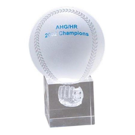 CHASS Chass 885-032 Baseball And Mitt 3D Laser Sport Award 885-032